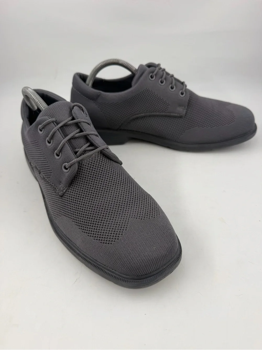 Skechers Men’s Caswell Aleno Dark Grey -SZ 8.5- Lace-Up Comfort Oxford Shoes